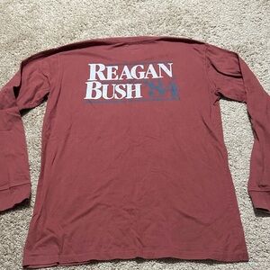 Rowdy Gentleman Reagan Bush 84 Long Sleeve Tee Medium